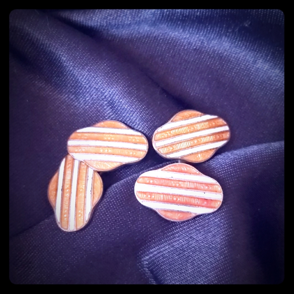 Vintage Enamel Cufflinks
